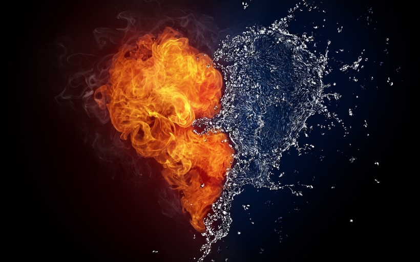 7012942-fire-water-heart